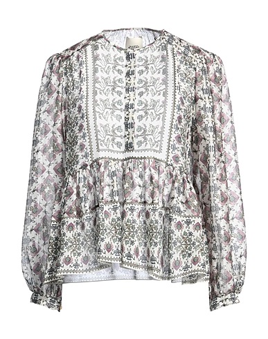 ISABEL MARANT Top Grigio chiaro 100% Seta