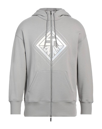 EMPORIO ARMANI Felpa Grigio chiaro 100% Cotone, Elastan