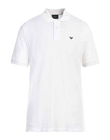EMPORIO ARMANI Polo shirt White 100% Cotton
