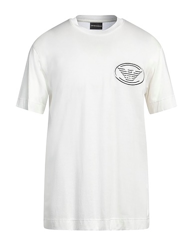 EMPORIO ARMANI T-shirt White 70% Lyocell, 30% Cotton