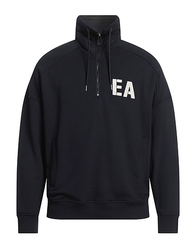 EMPORIO ARMANI Sweatshirt Midnight blue 67% Modal, 33% Cotton, Polyamide, Elastane