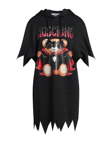 MOSCHINO Short dress Black 56% Polyamide, 44% Cotton