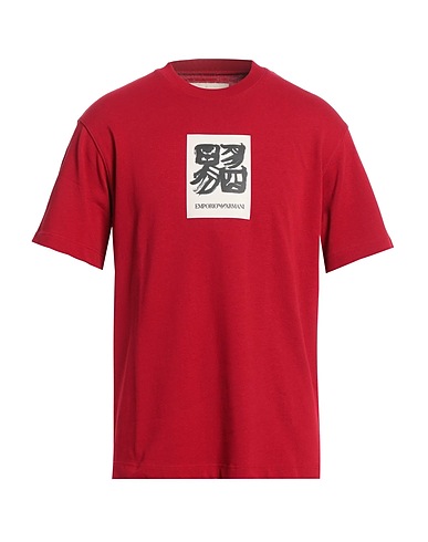 EMPORIO ARMANI T-shirt Red 100% Cotton