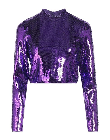 SANDRO Top Violett 59% Viskose, 24% Polyester, 15% Polyamid, 2% Elastan