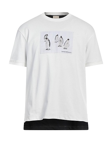 EMPORIO ARMANI T-shirt White 100% Cotton, Polyester