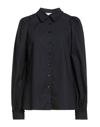SILVIAN HEACH Solid colour shirts & blouses Black 100% Cotton