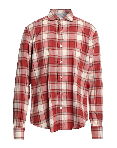 ELEVENTY Checked shirt 100% Cotton