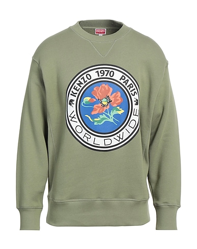 KENZO Sweatshirt VERDE MILITARE 100% Cotton