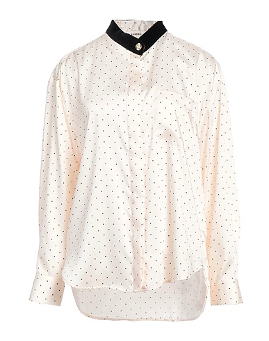 SANDRO Patterned shirts & blouses Ivory 100% Polyester