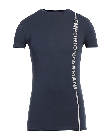 EMPORIO ARMANI Undershirt UNDERWEAR Midnight blue 95% Organic cotton, 5% Elastane