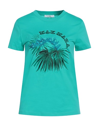 MAX MARA T-shirt Turquoise 100% Cotton