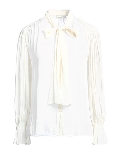 SANDRO Solid colour shirts & blouses Ivory 100% Polyester