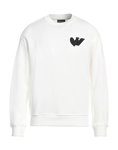 EMPORIO ARMANI Sweatshirt White 67% Modal, 33% Cotton, Elastane