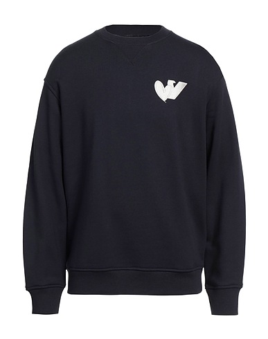 EMPORIO ARMANI Sweatshirt Midnight blue 67% Modal, 33% Cotton, Elastane