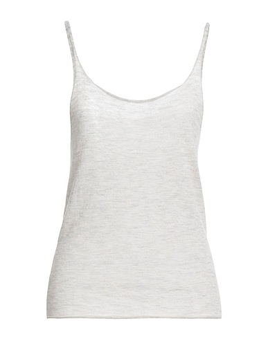 TELA Tank top Light grey 50% Polyamide, 40% Alpaca wool, 10% Virgin Wool