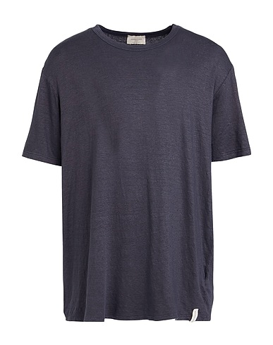 BROOKSFIELD ベーシックTシャツ チャコール リネン 97% / ポリウレタン 3%