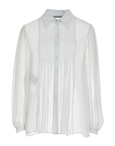 ALBERTA FERRETTI シルクシャツ＆ブラウス ライトグレー シルク 100%