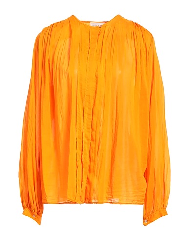 FORTE_FORTE Solid colour shirts & blouses Orange 70% Cotton, 30% Silk