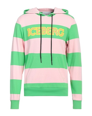 ICEBERG Hooded track jacket  Light green 100% Cotton