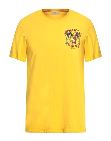 BROOKSFIELD T-shirt Giallo 100% Cotone