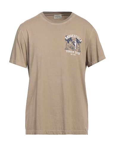 BROOKSFIELD T-shirt Khaki 100% Cotone