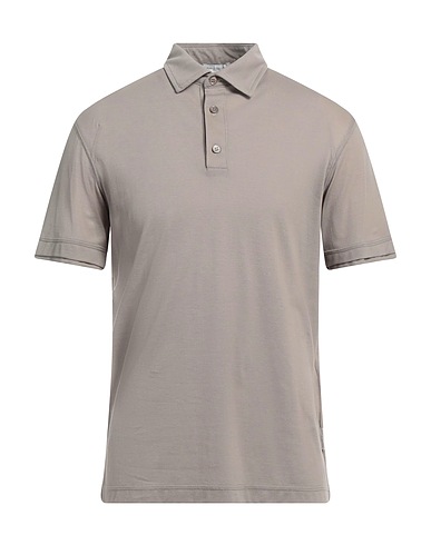 PAOLO PECORA Polo shirt Grey 100% Cotton