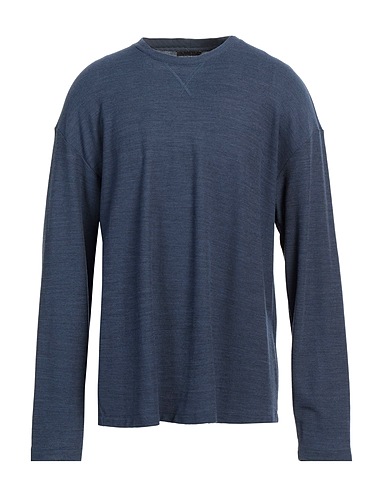 EMPORIO ARMANI Ｔシャツ ネイビー テンセル 66% / バージンウール 34%