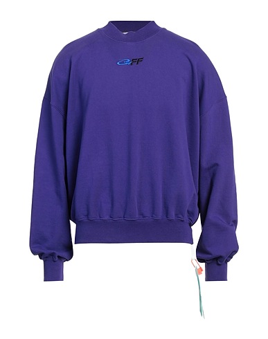 OFF-WHITE™ Sweatshirt Purple 100% Cotton, Elastane