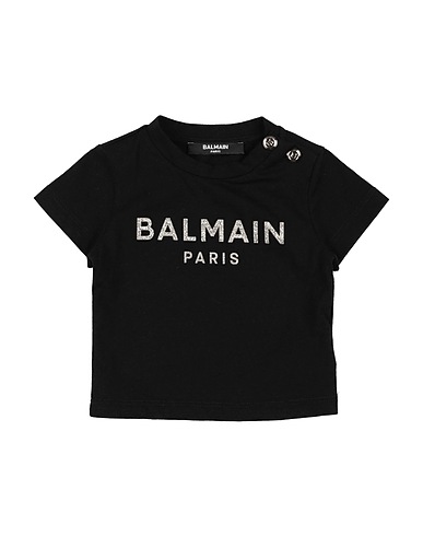 BALMAIN T-shirt Nero 100% Cotone