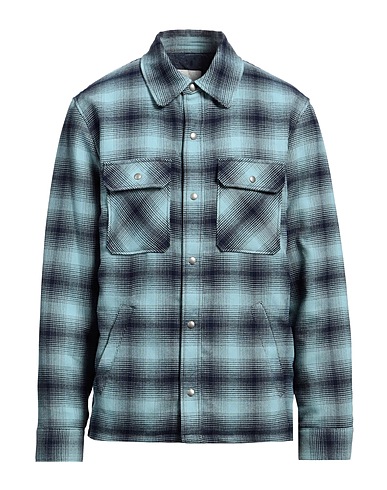 SANDRO Jacket Sky blue 70% Polyester, 30% Viscose