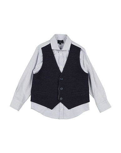 FAY Camicia fantasia Blu 100% Cotone, Lana, Poliammide, Poliestere