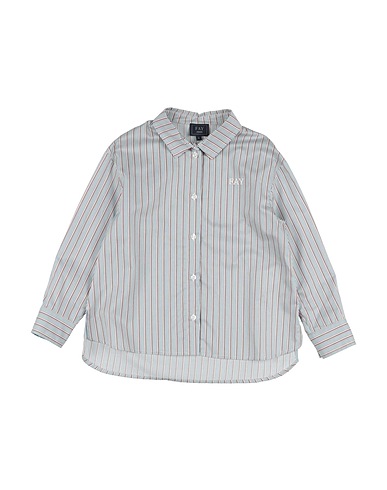 FAY Patterned shirts & blouses Light blue 100% Cotton, Polyester