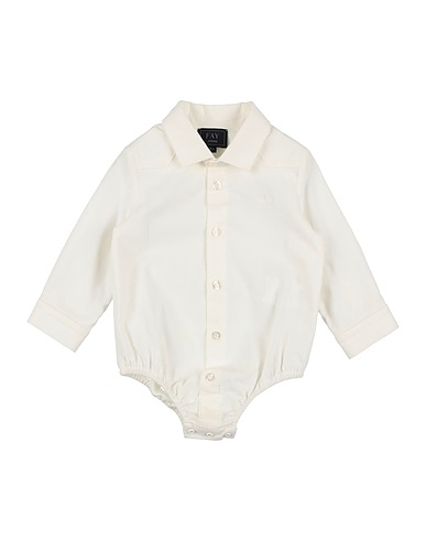 FAY Baby bodysuit White 97% Cotton, 3% Elastane, Polyester