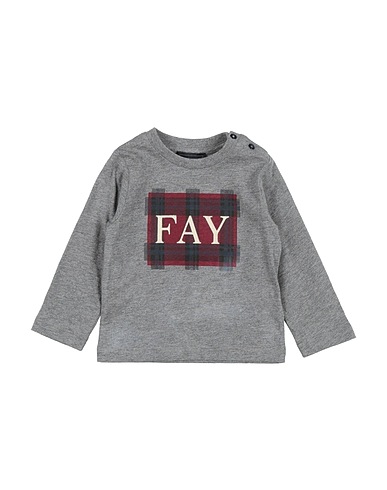 FAY T-shirt Grey 100% Cotton
