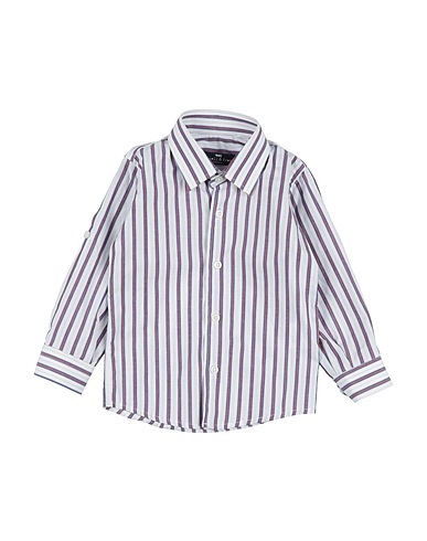 MANUELL & FRANK Patterned shirt White 100% Cotton