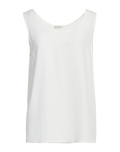 PANICALE Top White 65% Acetate, 35% Silk