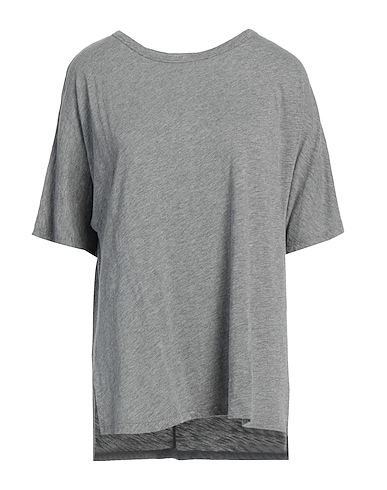 JUVIA Basic T-shirt Grey 52% Cotton, 48% Viscose