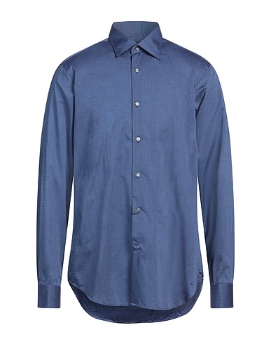 PAL ZILERI Solid color shirt Blue 100% Cotton