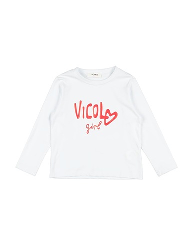 VICOLO T-shirt Bianco 93% Cotone, 7% Elastan