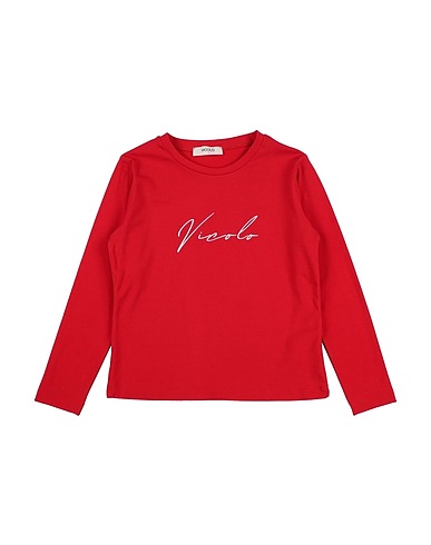 VICOLO T-shirt GIRL Rosso 93% Cotone, 7% Elastan