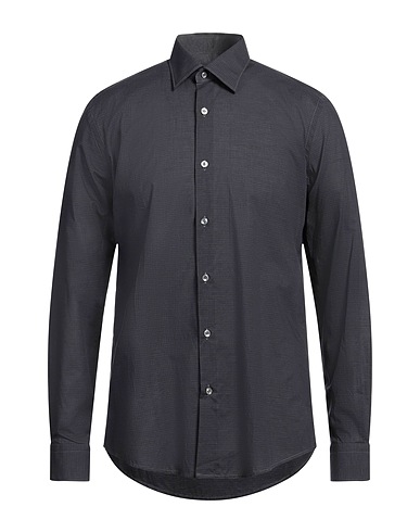 PAL ZILERI Checked shirt Black 100% Cotton