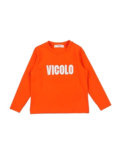 VICOLO T-shirt GIRL Orange 93% Cotton, 7% Elastane