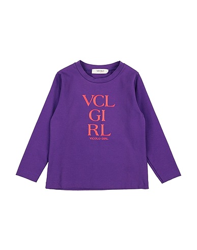 VICOLO T-shirt GIRL Viola 93% Cotone, 7% Elastan