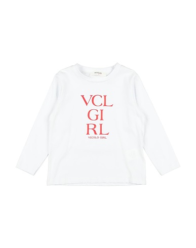 VICOLO T-shirt GIRL Bianco 93% Cotone, 7% Elastan