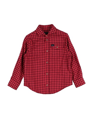 FAY Patterned shirt Red 100% Cotton