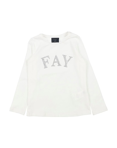 FAY T-shirt White 90% Cotton, 10% Elastane