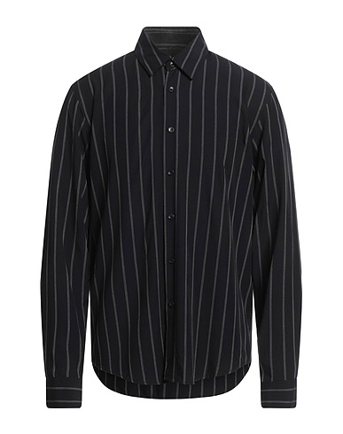 SANDRO Striped shirt Midnight blue 100% Viscose