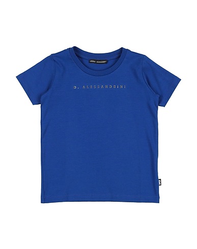 DANIELE ALESSANDRINI T-shirt BLU CHINA 95% Cotton, 5% Elastane