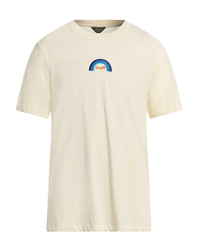 SANDRO x WRANGLER T-Shirt Cremeweiß 100% Baumwolle, Elastan, Polyester