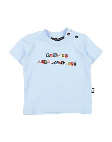 DANIELE ALESSANDRINI T-Shirt Himmelblau 95% Baumwolle, 5% Elastan